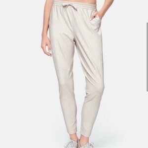 Outdoor Voices Joggers in Oatmeal (tan/cream)